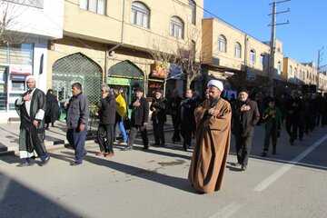 عزاداری مردم تکاب در سوگ شهادت سردار سلیمانی