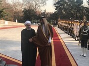 President Rouhani officially welcomes Qatari Emir