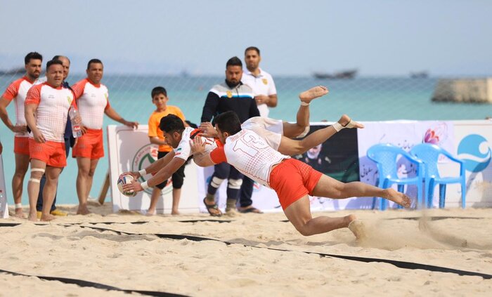 شیراز در جایگاه  قهرمانی مسابقات راگبی ساحلی جام سردار شهید قاسم سلیمانی ایستاد