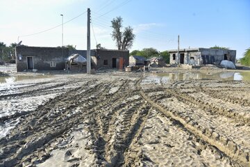 روستاهای گرفتار در سیلاب بلوچستان