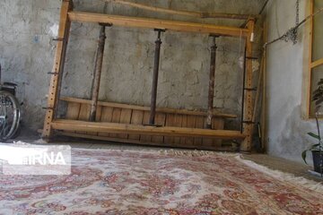 Carpet weaving by hands in Iran