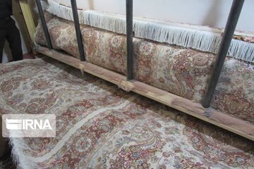 Carpet weaving by hands in Iran