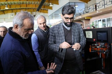 بازدید مدیرعامل گروه صنعتی ایران خودرو از صنایع قطعه سازی خودرو در تبریز