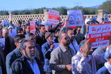 راهپیمایی حمایت مردم بیرجند از اقتدار و صلابت نظام