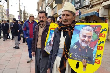 راهپیمایی مردم کرمانشاه در حمایت از سپاه و محکومیت آمریکا و انگلیس