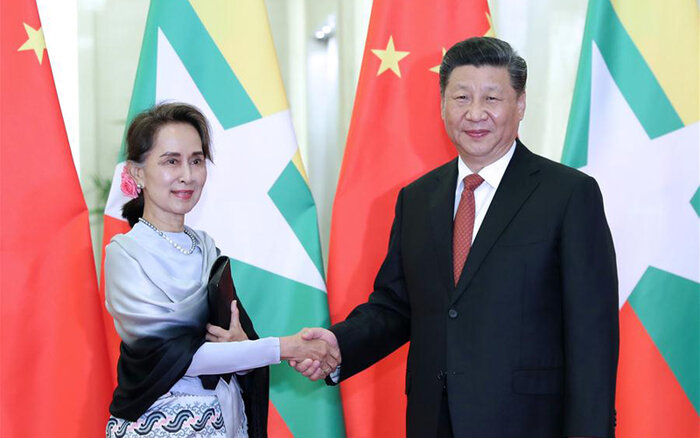 سفر رییس جمهوری چین به میانمار