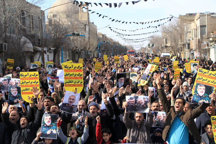 راهپیمایی حمایت از اقتدار نظام در یزد