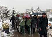 پیکر شهیده "شادی جمشیدی" در لواسان به خاک سپرده شد