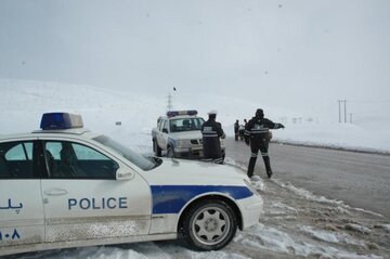 بارش برف محور شاهرود به گرگان را بست