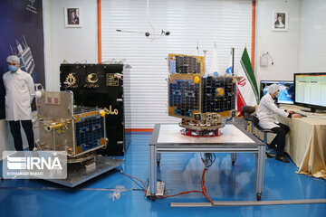 Unveiling ceremony on Zafar 1 and 2 satellites