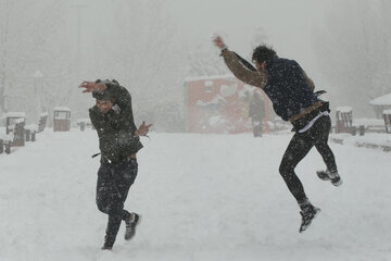 بارش برف روز یکشنبه در تهران (2)