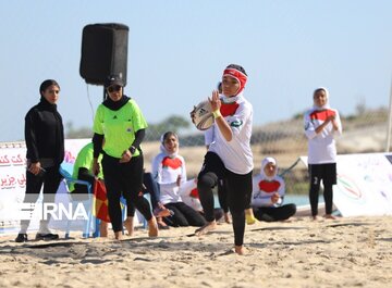 Women at rugby contests across Iran