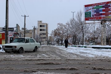 بارش برف در ایلام