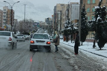 بارش برف در ایلام