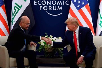 صالح و ترامپ درباره آینده نظامیان آمریکا در عراق گفت وگو کردند