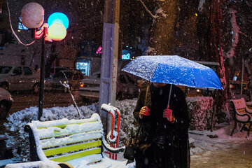 Iran: la ville d'Arak sous la neige