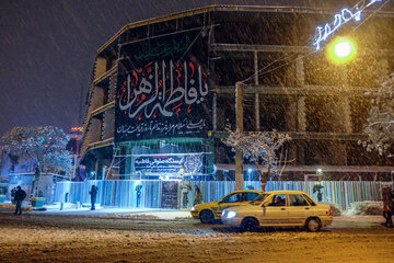 Iran: la ville d'Arak sous la neige