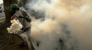 گاز اشک‌آور، پاسخ پلیس به معترضان در شیلی