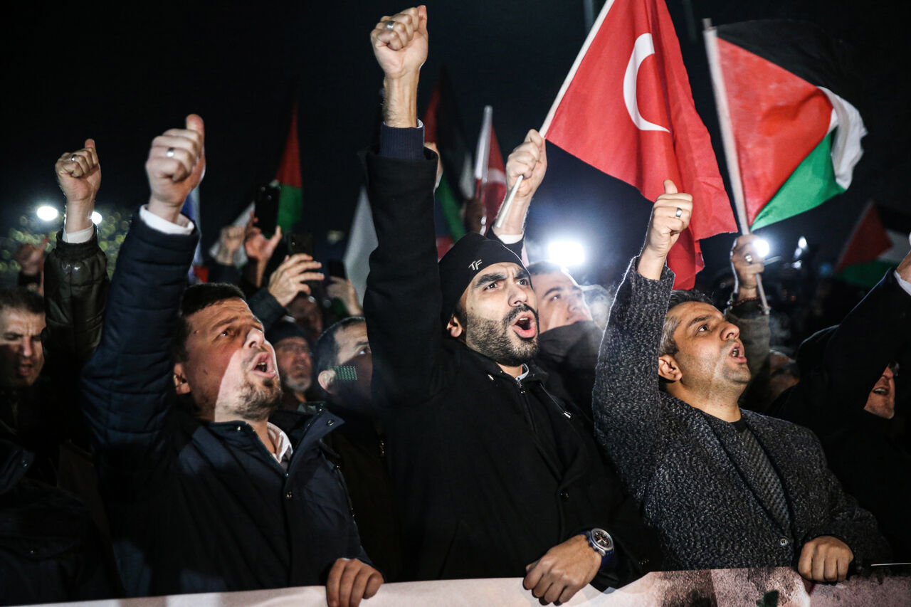 مردم ترکیه معامله قرن را بزرگ‌ترین «دروغ قرن» نامیدند