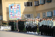 صبحگاه مشترک نیروهای نظامی و انتظامی یزد برگزار شد