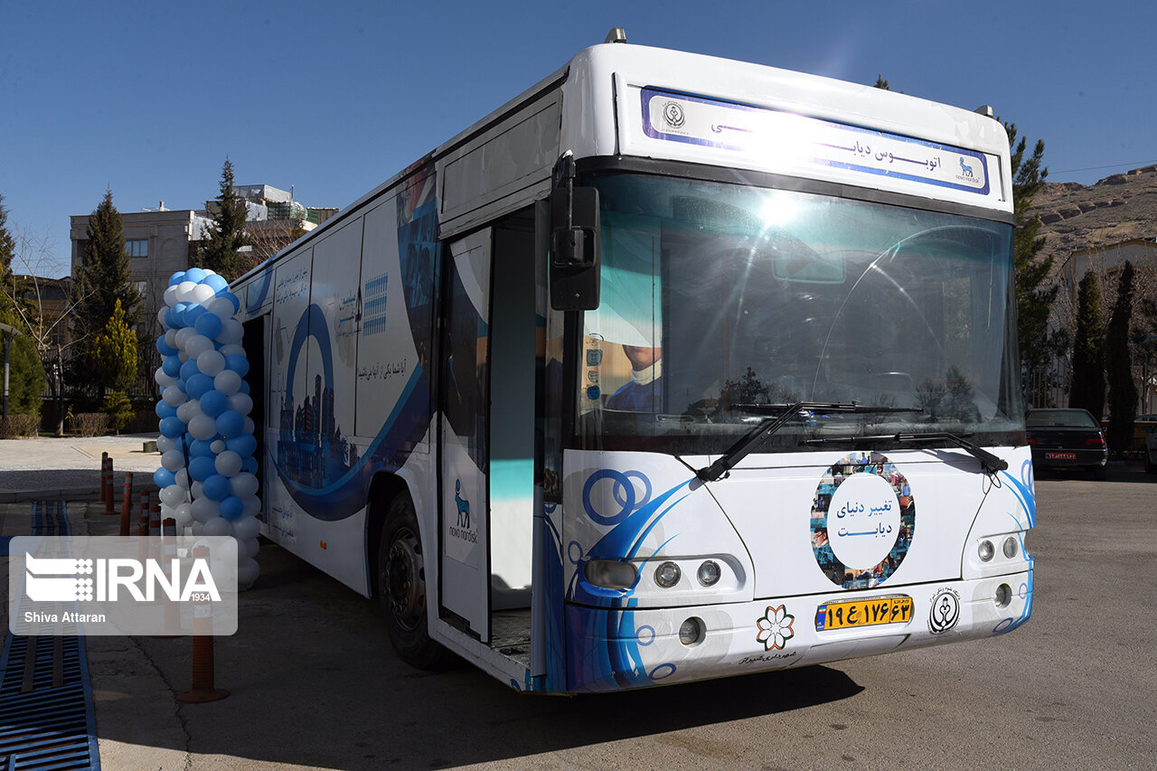 آغاز به کار اتوبوس دیابت در شیراز 