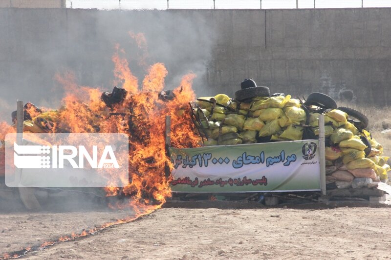 ۱۳ تن مواد مخدر غیردارویی در شیراز امحا شد