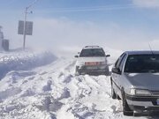 برف جاده جنگلی دالخانی رامسر را بست 