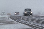 جاده‌های منتهی به مازندران برفی و لغزنده است