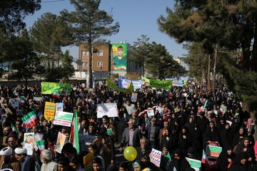 راهپیمایی 22 بهمن در بیرجند