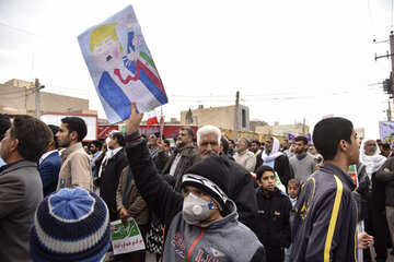 راهپیمایی 22 بهمن در زابل
