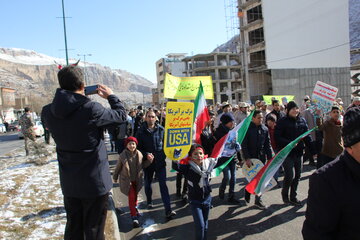 راهپیمایی 22 بهمن در منطقه آزاد ماکو