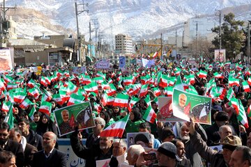 شکوه حضور مردم در راهپیمایی 22بهمن ایلام