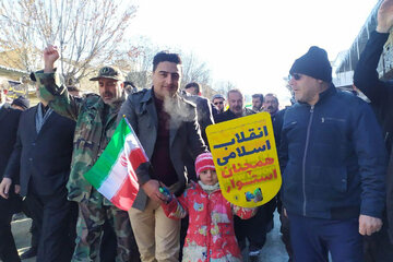 آیین راهپیمایی 22 بهمن در بانه