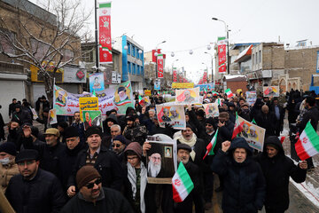 راهپیمایی 22 بهمن در زنجان