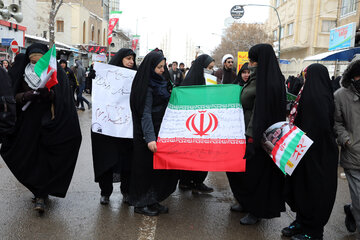 راهپیمایی 22 بهمن در زنجان