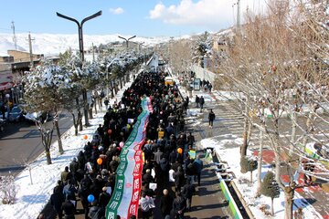 راهپیمایی ۲۲ بهمن در شمال پایتخت