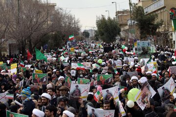 راهپیمایی 22 بهمن در قم