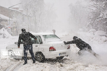 Snowy days in northern Iran