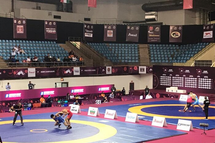 Five Iranian wrestlers advance to semi-finals of Asian Championships