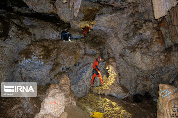 Beauties of Kahak Cave in central Iran