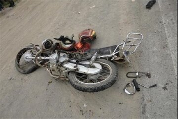 سقوط موتورسیکلت در لنده یک نفر را به کام مرگ برد