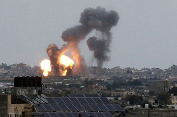 رژیم‌ صهیونیستی به مناطقی در غزه حمله کرد