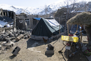 خسارات زمین لرزه در سه روستای بخش قطور خوی