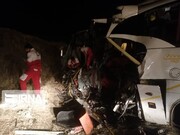 حادثه در آزادراه قزوین - زنجان یک کشته و ۱۴ مصدوم برجای گذاشت