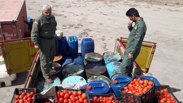 کشف گازوئیل قاچاق با طعم گوجه فرنگی در سیرجان