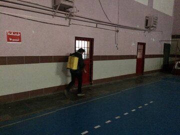 ضدعفونی و گند زدایی اماکن ورزشی شهرستان ماکو