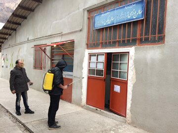 ضدعفونی و گند زدایی اماکن ورزشی شهرستان ماکو