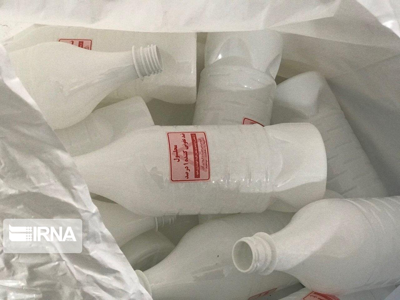 کشف 10 هزار عدد ژل ضدعفونی کننده در همدان