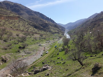 خودنمایی بهار در منطقه باینگان