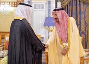 حضور پادشاه عربستان در مقابل دوربین ها بعد از شایعه مرگ وی